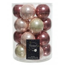 Χριστουγεννιάτικες Γυάλινες Μπάλες Πολύχρωμες - Σετ 20 τεμ. (6cm)